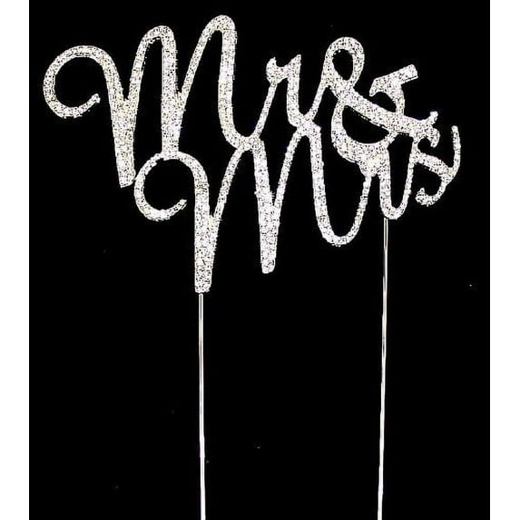 Crystal Cake Toppers Mr and Mrs Wedding Cake Toppers