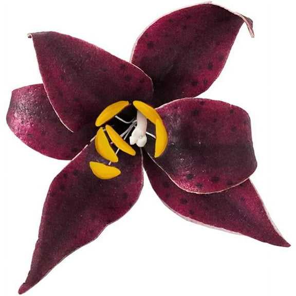 Crystal Candy Make-a-Tiger-Lily Wafer-Paper Flowers, Red