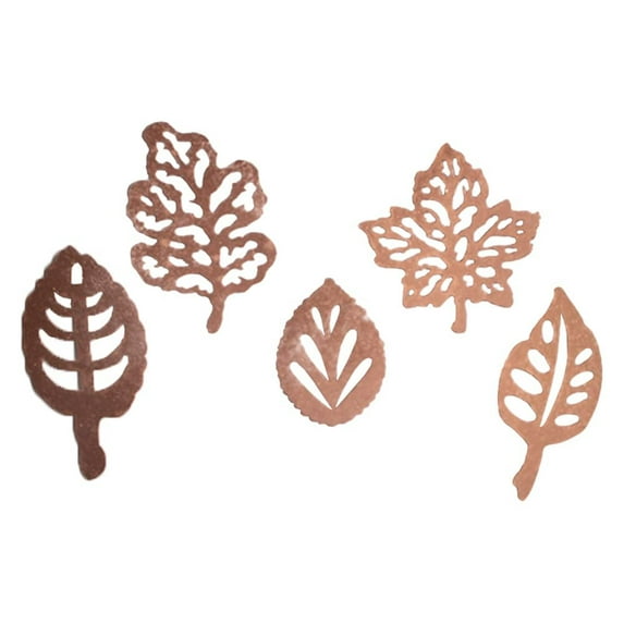 Crystal Candy Metallic Edible Leaves for Cake Decoration, Rose Gold