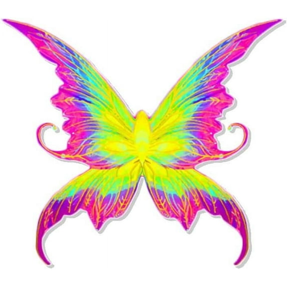 Crystal Candy Small Pixie Glow Edible Butterfly Wings - Pack of 15