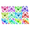 thumbnail image 1 of Crystal Candy Wafer-Paper Color-Splash Butterflies, 1 of 6
