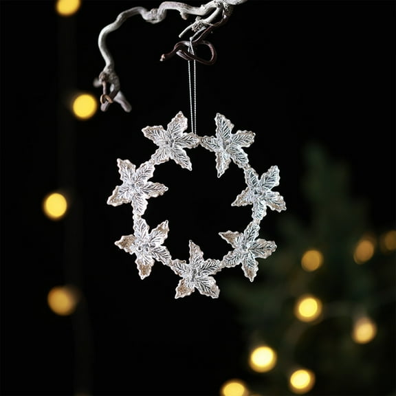 Crystal Carriage Horse Ornament, Hanging Carousel Wreath Decoration for Christmas Tree, Festive Home Decor for Holiday Parties, Pumpkin Carriage Decorative Accent for Mantel Display and Akmoler