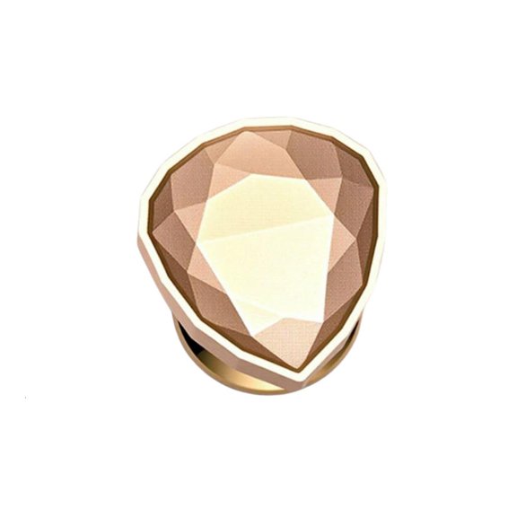 Crystal Carved Stamp Head Irregular Crystal Stone Seal Stamp for Seal Envelope Wedding Invitations Valentines Card