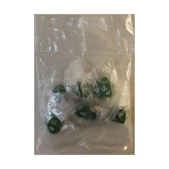 Crystal Caste Poly Set Green 16mm (7) New