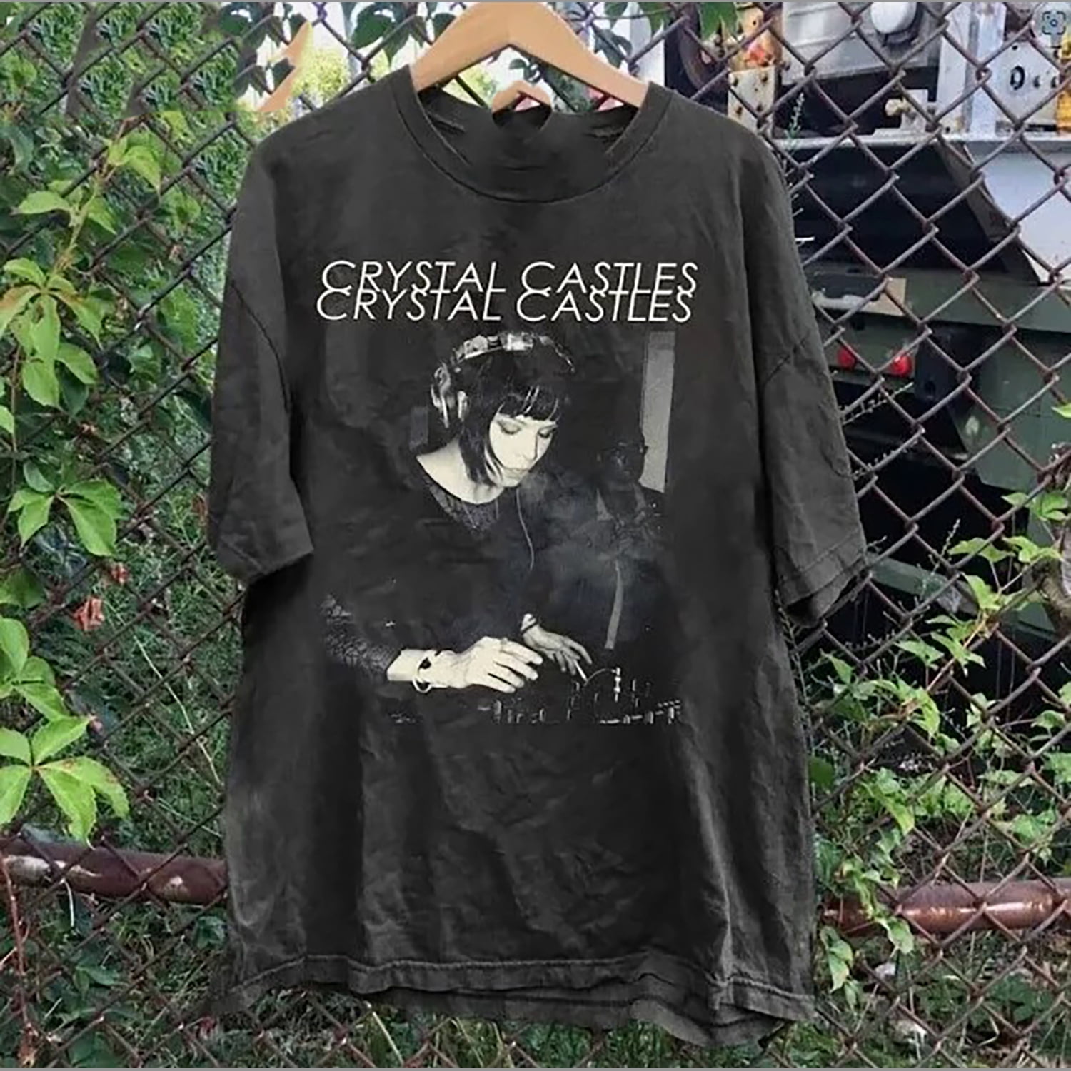 T-shirt Crystal Castles Sad Face 2011 - Alice Pressing Noir Double Face - Taille S à 5XL - Neuf Avec étiquettes