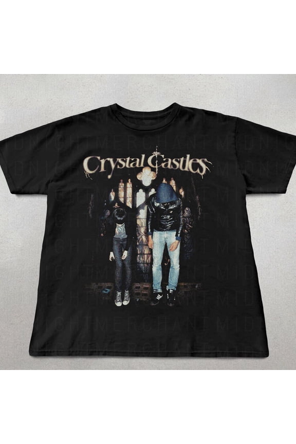 Crystal Castles Tshirt Y2k graphic tee Crystal castles graphic tee Gothic clothing 90s sty