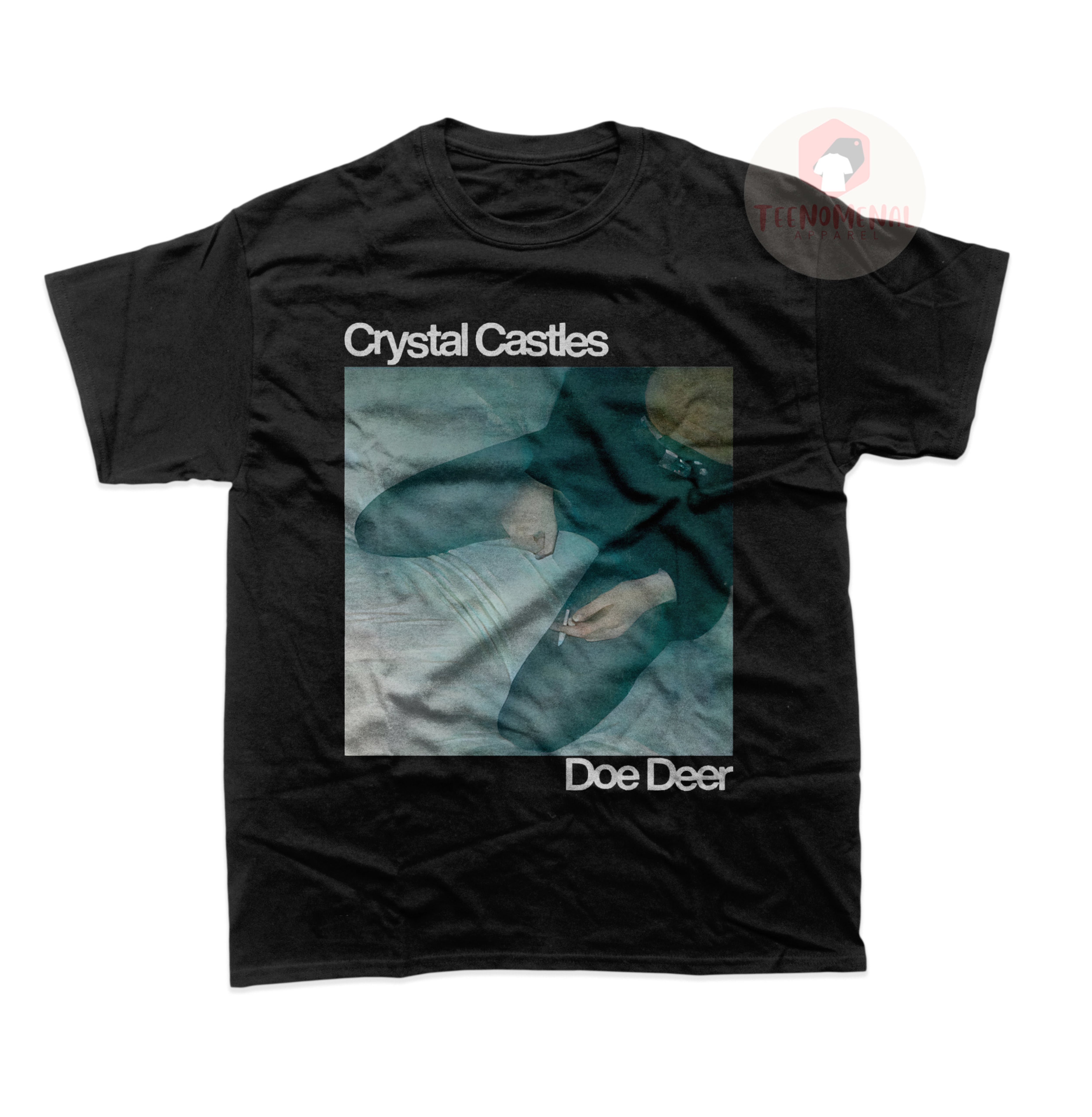 Crystal Castles Unisex TShirt Doe Deer Song Tee Music Band Graphic