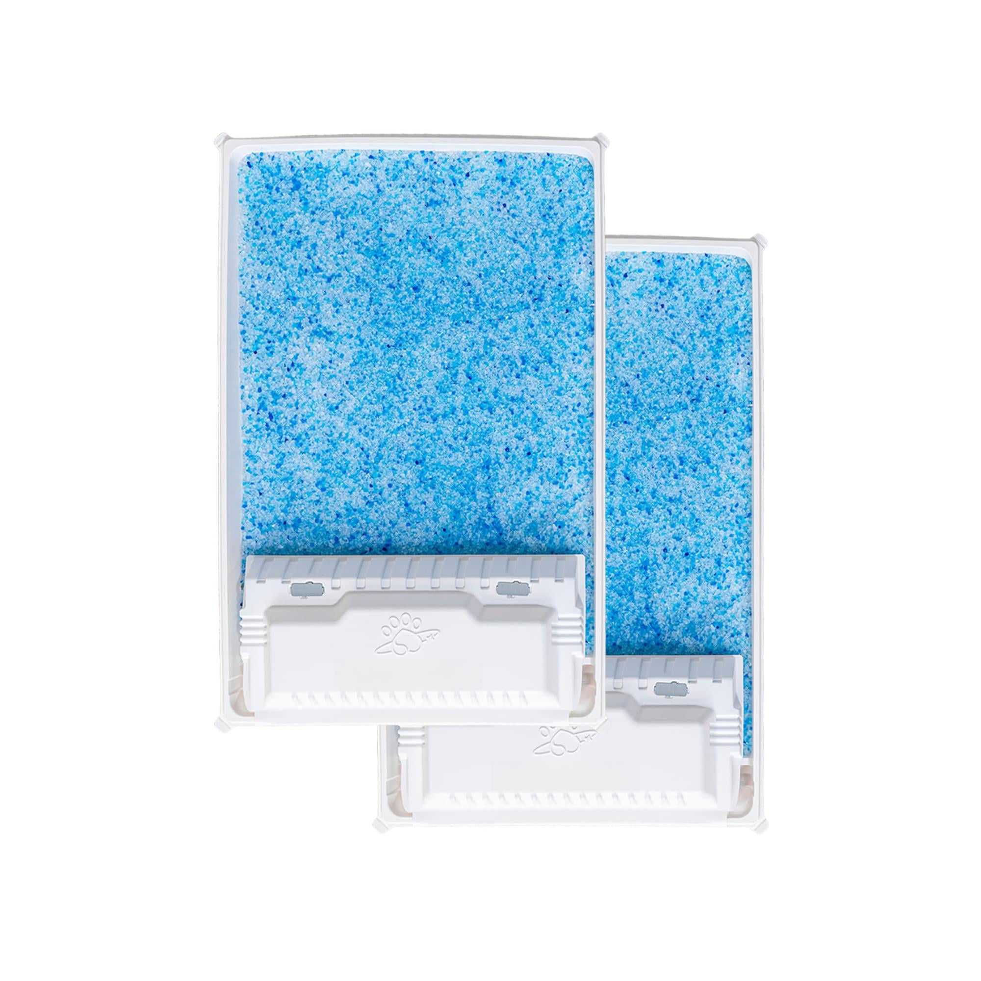 Crystal Cat Litter And Disposable Trays 2 Sets Compatible With Petsafe Scoop-free Classic/legacy/smart Boxes  Triple Leak Proof Design Excellent Odorcontrol One-hand Disposing.