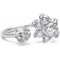 thumbnail image 1 of Crystal Cat Paw Print Septum Ring for Women Men - Internally Threaded Stainless Steel Dog Puppy Kitten Shambala CZ Ball Lip Rings Cartilage Labret Hoop Horseshoe Earrings Cute Body Pierced Jewelry, 1 of 4