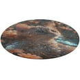 thumbnail image 1 of Crystal Cat Round Small Area Rug, Print Non Slip Washable Floor Mat, Soft Throw Rug for Living Room, Powder Room Entryway, Bathroom, Bedside, 1 of 6
