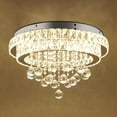 thumbnail image 1 of Crystal Ceiling Light, Modern Ceiling Light with Remote Control Silver 50*25cm, 1 of 20
