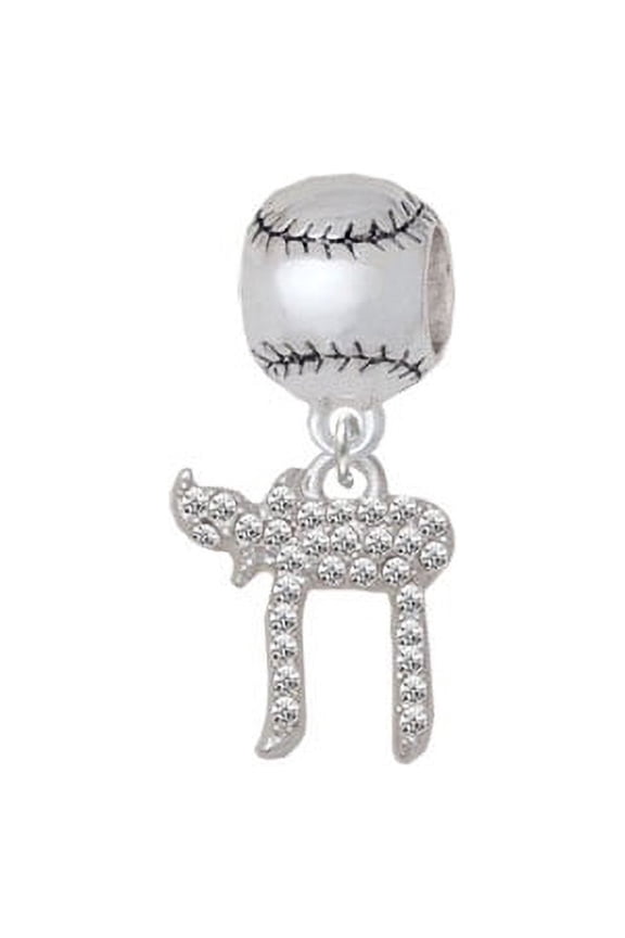 Crystal Chai - Softball Charm Bead