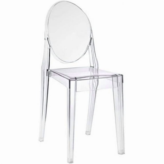 Crystal Chair, Clear - 36 x 13 x 15.5 in.