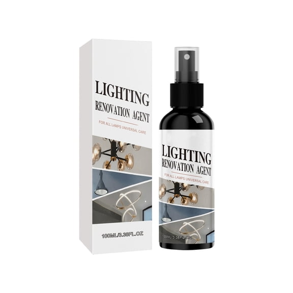 Crystal Chandelier Cleaner Spray, No Wipe Lamp Cleaning Solution, Glass Crystal Metal Fixture Dust Remover, Brightening Lighting Care Agent