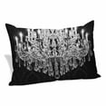 thumbnail image 1 of Crystal Chandelier Pillow Protectors with Zipper Standard Size, Candle Abstract Luxury Modern Soft Brushed Microfiber Breathable Throw Pillow Covers, Pillowcase for Couch Sofa Bedroom 20"x26", 1 of 9