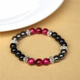 thumbnail image 1 of Unisex Crystal Charm Bracelet with Animal Zodiac Design Bohemian Ethnic Retro Stretch Bracelet for Travel Anniversary, 1 of 1