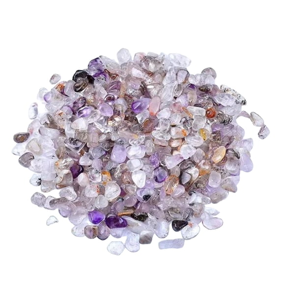 Crystal Chips Tumbled Polished Natural Gravel Stones for Crafts, Vases Filler, Succulent Plants, Aquarium Gravel Rocks