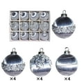 thumbnail image 1 of Crystal Christmas Ball Ornament Set Of 12, Christmas Hanging Ornaments, Xmas Tree Bulbs for Wedding Anniversary Party (C), 1 of 5