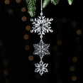 thumbnail image 1 of Christmas Ornaments for Christmas Tree Decorations,Acrylic Snowflake and Icicle Ornaments for Winter Wonderland Holiday Home Decor,Xmas Tree Party Supplies for Indoor New Year Decorations, 1 of 4