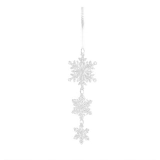 Kiewfjdk Christmas Acrylic Crystal Snowflakes Ornaments Christmas