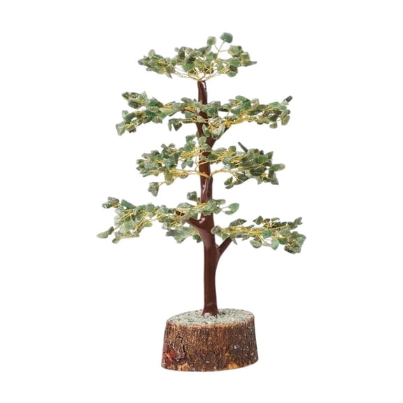 Crystal Christmas Tree, Decorative Items For Home, Living Room - Green Jade | 500 Beads Tree, Festive Room Decoration | M Seal Showpiece For Aesthetic Home Dcor | Ideal For Secret Santa