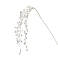 thumbnail image 1 of Crystal Christmas Tree Pick with Clear Acrylic and Floral Wire Stems, 12 Inch, White and Silver, for Christmas Tree and Wedding Decor, Decoration, 1 of 3