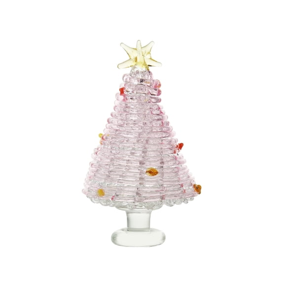 Crystal Christmas Tree Small Glass Christmas Tree Crystal Xmas Tree Holiday Table Tree Glass Pine Tree Resin Sea Glass Christmas Tree Xmas Ornaments Dining Table Little Vacation
