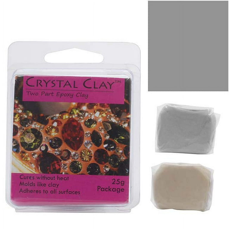 Crystal Clay 2-Part Epoxy Clay Kit 'Silver' 25 Grams