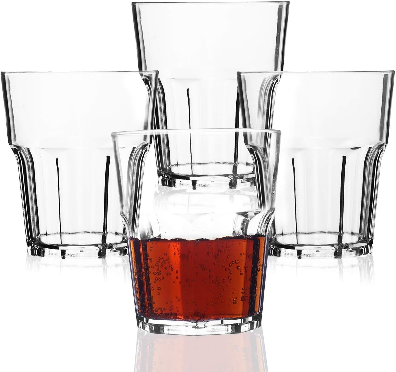 Crystal Clear Acrylic Cups, Bpa-Free Unbreakable Drinking Glasses For ...