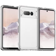 Crystal Clear Case for Google Pixel Fold 5G,Slim Thin Soft TPU Bumper & Hard PC Back Shockproof Scratch Resistant Protective Phone Case for Google Pixel Fold 5G 2023 Clear