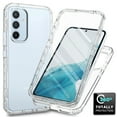 thumbnail image 1 of Crystal Clear Case for Samsung Galaxy A54 5G, [Not Yellowing] Gradient Phone Case with Built-in Screen Protector, Military Grade Drop Protection Shockproof Transparent Cover for Galaxy A54 5G, Clear, 1 of 6
