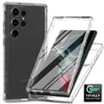 thumbnail image 1 of Crystal Clear Case for Samsung Galaxy S22 Ultra, [Not Yellowing] Gradient Phone Case with Built-in Screen Protector, Military Grade Drop Protection Shockproof Transparent Cover, Clear, 1 of 6