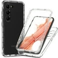thumbnail image 1 of Crystal Clear Case for Samsung Galaxy S23 FE, Gradient Design with Built-in Screen Protector Shockproof Anti-Yellowing Case for Galaxy S23 FE, Military Grade Protection Phone Cover, Clear, 1 of 6