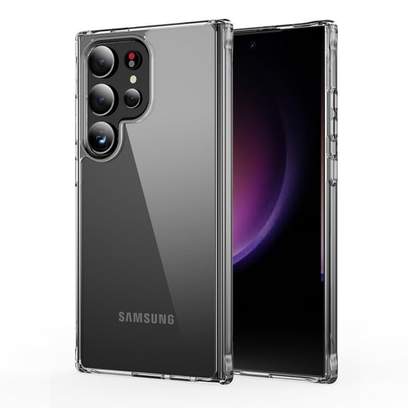 Crystal Clear Case for Samsung Galaxy S25 Ultra, Support Wireless Charging, Slim Lightweight Acrylic Shockproof Military Grade Protection Non-Yellowing Cover for Samsung Galaxy S25 Ultra,Clear