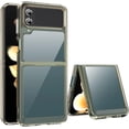 thumbnail image 1 of Crystal Clear Case for Samsung Galaxy Z Flip 4 5G 2022,Slim Thin Soft TPU Bumper & Hard PC Back Shockproof Scratch Resistant Protective Phone Case for Samsung Galaxy Z Flip 4 5G (Transparent Gray), 1 of 16