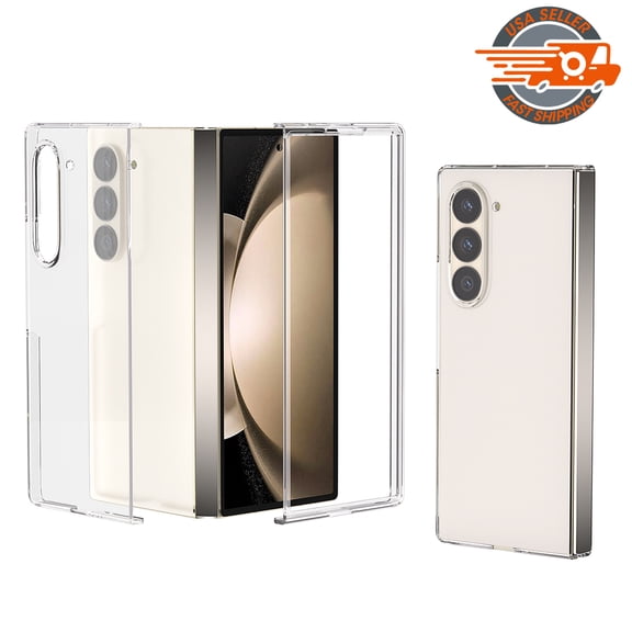 Crystal Clear Case for Samsung Galaxy Z Fold6 5G 2024,[Compatible with MagSafe] Slim Thin Soft TPU Bumper & Hard PC Back Shockproof Scratch Resistant Protective Phone Case (Transparent)