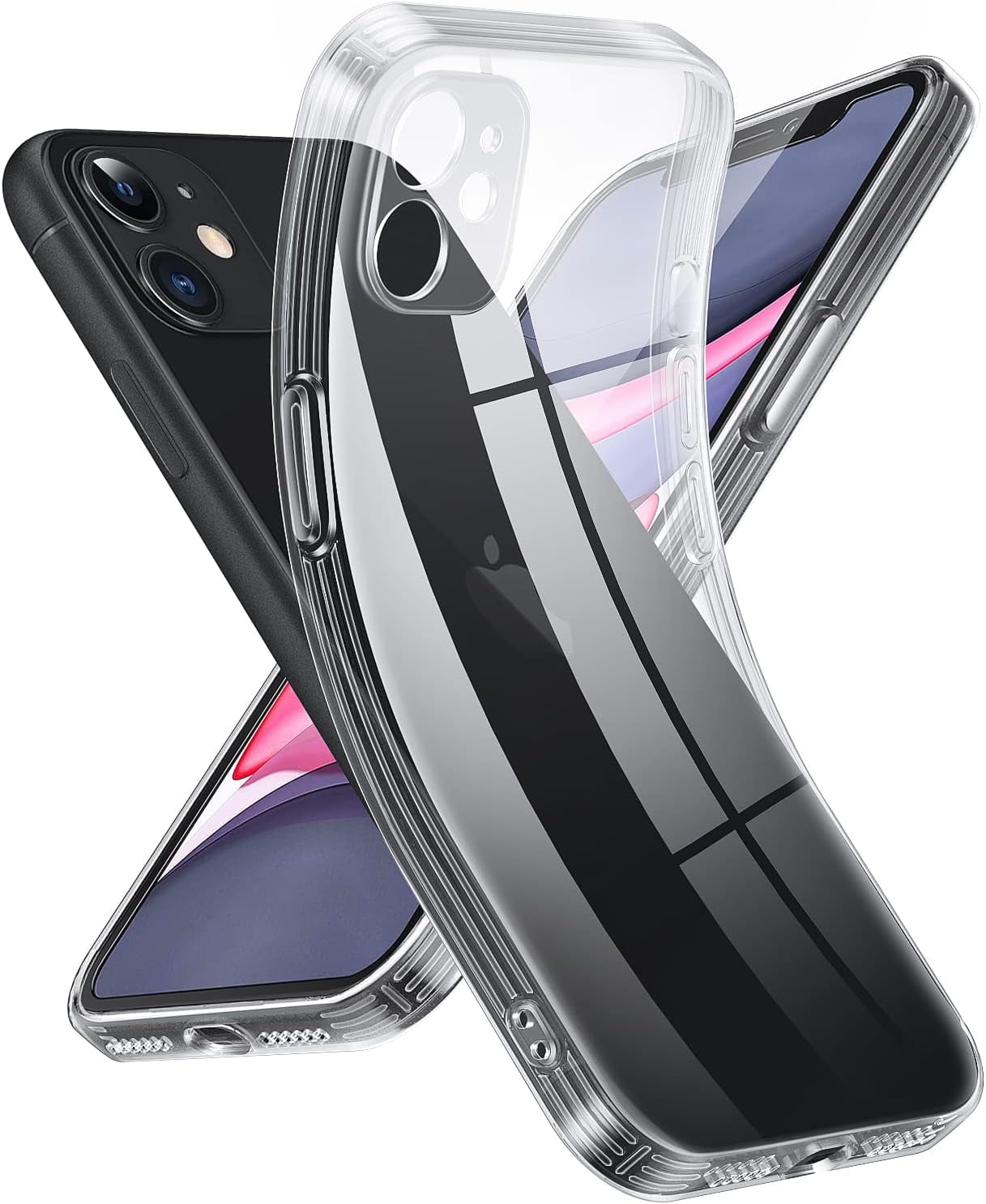Crystal Clear Case for iPhone 11, [Never Yellow] [Camera Protection], Thin  Slim Fit Transparent Soft Silicone Phone Protective Case Cover, 6.1 Inch,  Transparent - Walmart.com