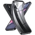 thumbnail image 1 of Crystal Clear Case for iPhone 11, [Not Yellowing] [Camera Protection] [Military Grade Drop Tested] Transparent Shockproof Protective Phone Case Soft Silicone Slim Cover, 6.1 inch, Black, 1 of 16