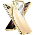 thumbnail image 1 of Crystal Clear Case for iPhone 11 Pro Max, [Not Yellowing] [Camera Protection] [Military Grade Drop Tested] Transparent Shockproof Protective Phone Case Silicone Slim Cover, 6.5", Gold, 1 of 17