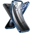 thumbnail image 1 of Crystal Clear Case for iPhone 11 Pro, [Not Yellowing] [Camera Protection] [Military Grade Drop Tested] Transparent Shockproof Protective Phone Case Soft Silicone Slim Cover, 5.8 inch, Blue, 1 of 16