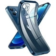 thumbnail image 1 of Crystal Clear Case for iPhone 12 Mini, [Not Yellowing] [Camera Protection] [Military Grade Drop Tested] Transparent Shockproof Protective Phone Case Soft Silicone Slim Cover, 5.4 inch, Blue, 1 of 18