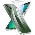 thumbnail image 1 of Crystal Clear Case for iPhone 13, [Not Yellowing] [Camera Protection] [Military Grade Drop Tested] Transparent Shockproof Protective Phone Case Soft Silicone Slim Cover, 6.1 inch, Transparent, 1 of 16