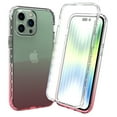 thumbnail image 1 of Crystal Clear Case for iPhone 13 Pro, Gradient Design with Built-in Screen Protector Shockproof Anti-Yellowing Case for iPhone 13 Pro, Military Grade Protection Phone Cover, Pink, 1 of 7