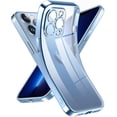 thumbnail image 1 of Crystal Clear Case for iPhone 13 Pro Max, [Not Yellowing] [Military Grade Drop Tested] Shockproof Protective Phone Case Soft Silicone Slim Cover with Camera Protection, 6.7 inch, Blue, 1 of 18