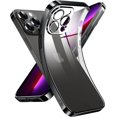 thumbnail image 1 of Crystal Clear Case for iPhone 13 Pro Max, [Not Yellowing] [Military Grade Drop Tested] Shockproof Protective Phone Case Soft Silicone Slim Cover with Camera Protection, 6.7 inch, Black, 1 of 17