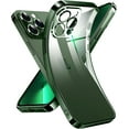 thumbnail image 1 of Crystal Clear Case for iPhone 13 Pro Max, [Not Yellowing] [Military Grade Drop Tested] Shockproof Protective Phone Case Soft Silicone Slim Cover with Camera Protection, 6.7 inch, Dark Green, 1 of 17
