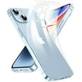 thumbnail image 1 of Crystal Clear Case for iPhone 14, [Not Yellowing] [Camera Protection] [Military Grade Drop Tested] Transparent Shockproof Protective Phone Case Soft Silicone Slim Cover, 6.1 inch, Transparente, 1 of 16