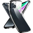 thumbnail image 1 of Crystal Clear Case for iPhone 14 Plus, [Not Yellowing] [Camera Protection] [Military Grade Drop Tested] Transparent Shockproof Protective Phone Case Soft Silicone Slim Cover, 6.7 inch, Black, 1 of 16