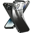 thumbnail image 1 of Crystal Clear Case for iPhone 14 Pro Max, [Not Yellowing] [Camera Protection] [Military Grade Drop Tested] Transparent Shockproof Protective Phone Case Soft Silicone Slim Cover, 6.7", Black, 1 of 15