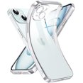 thumbnail image 1 of Crystal Clear Case for iPhone 15 Plus, [Not Yellowing] [Camera Protection] [Military Grade Drop Tested] Transparent Shockproof Protective Phone Case Soft Silicone Slim Cover, 6.7", Silver, 1 of 16